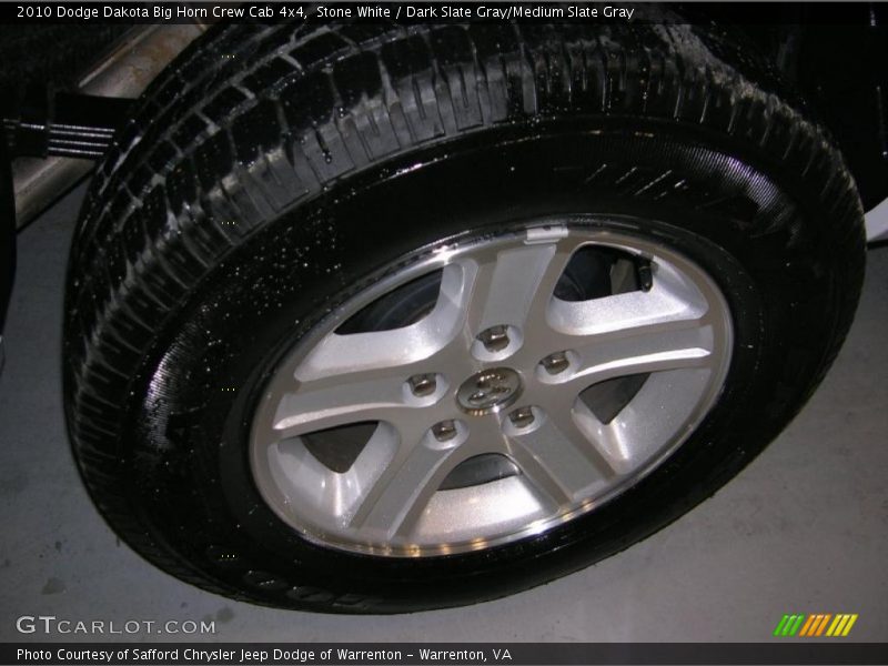 Stone White / Dark Slate Gray/Medium Slate Gray 2010 Dodge Dakota Big Horn Crew Cab 4x4