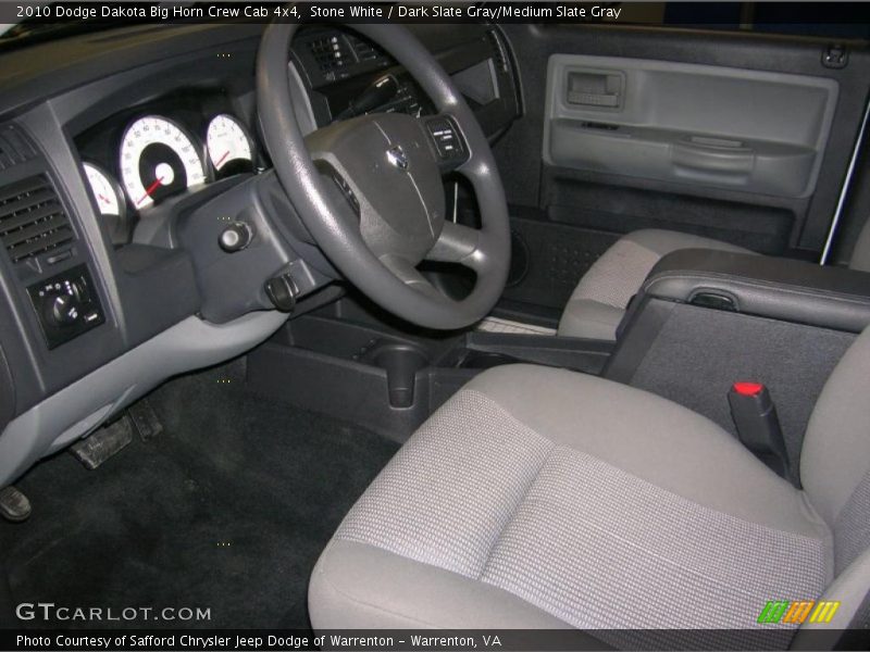  2010 Dakota Big Horn Crew Cab 4x4 Dark Slate Gray/Medium Slate Gray Interior