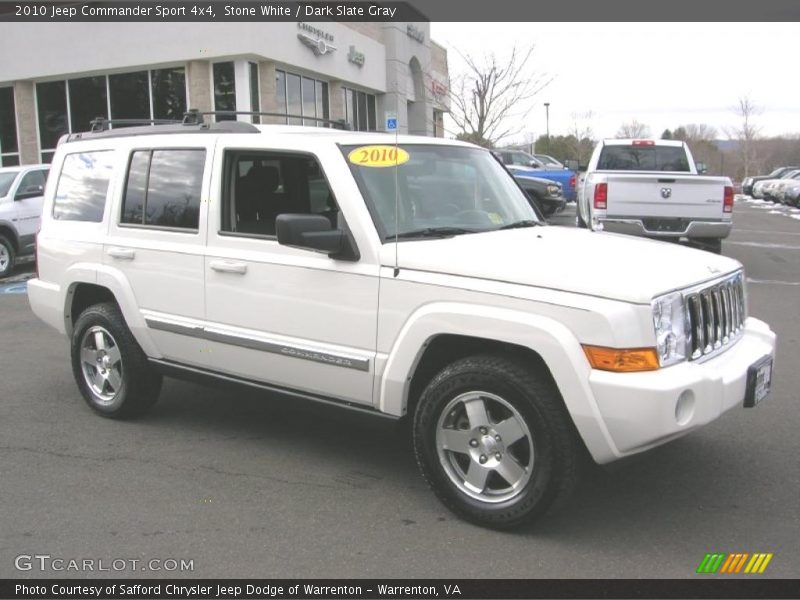Stone White / Dark Slate Gray 2010 Jeep Commander Sport 4x4