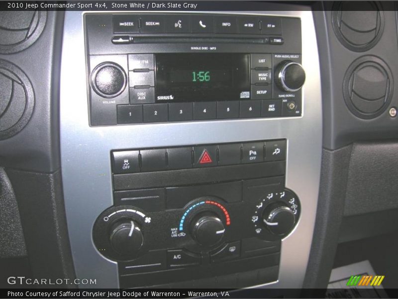 Stone White / Dark Slate Gray 2010 Jeep Commander Sport 4x4