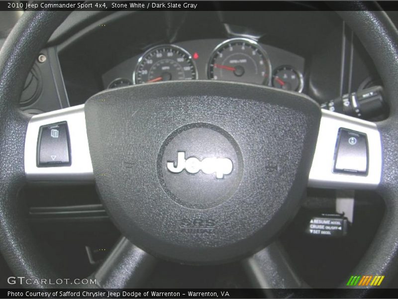 Stone White / Dark Slate Gray 2010 Jeep Commander Sport 4x4