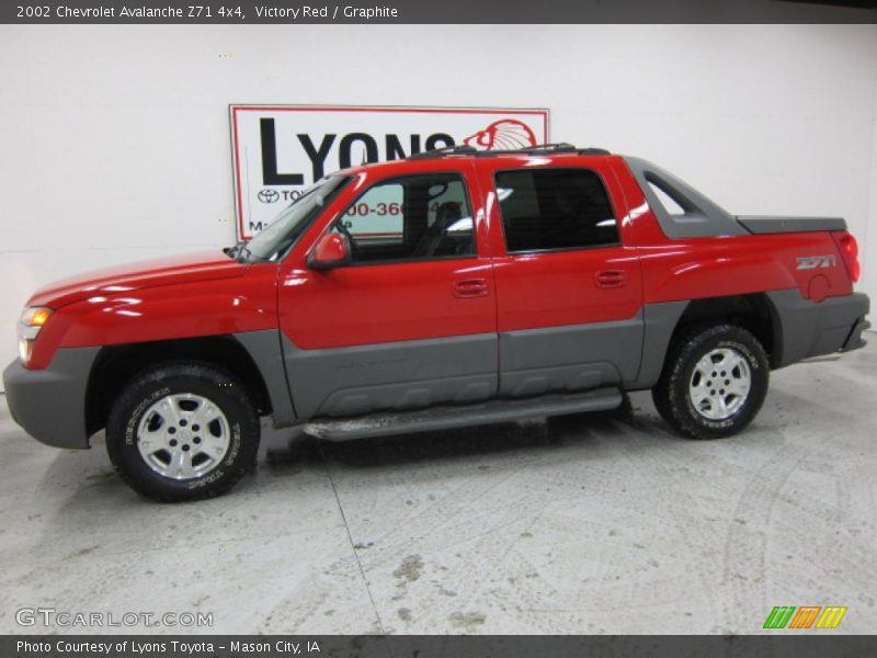 Victory Red / Graphite 2002 Chevrolet Avalanche Z71 4x4