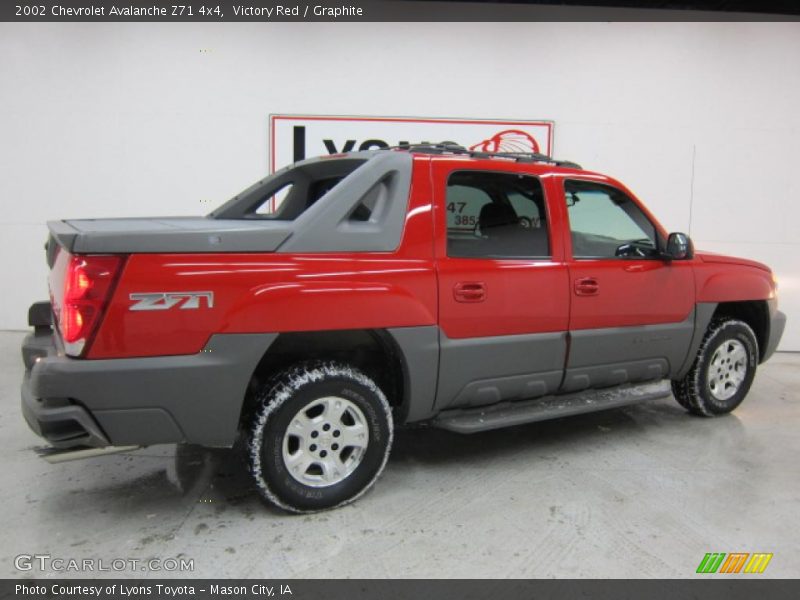 Victory Red / Graphite 2002 Chevrolet Avalanche Z71 4x4