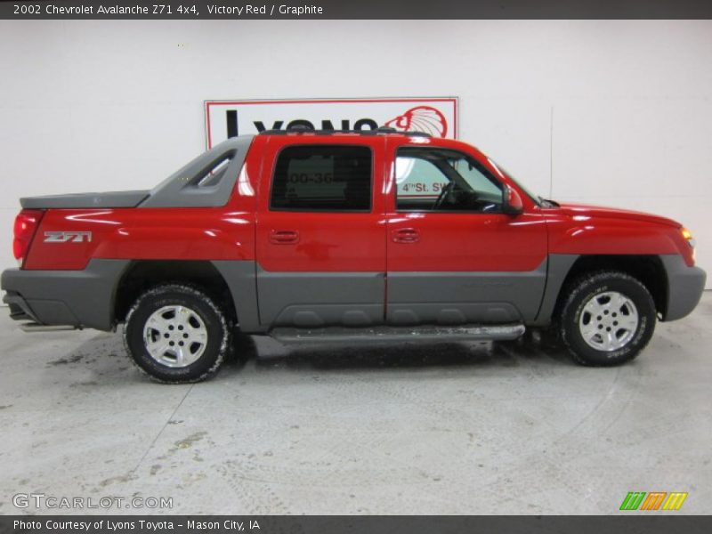 Victory Red / Graphite 2002 Chevrolet Avalanche Z71 4x4