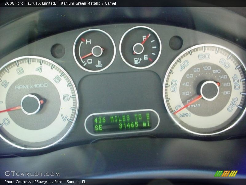  2008 Taurus X Limited Limited Gauges