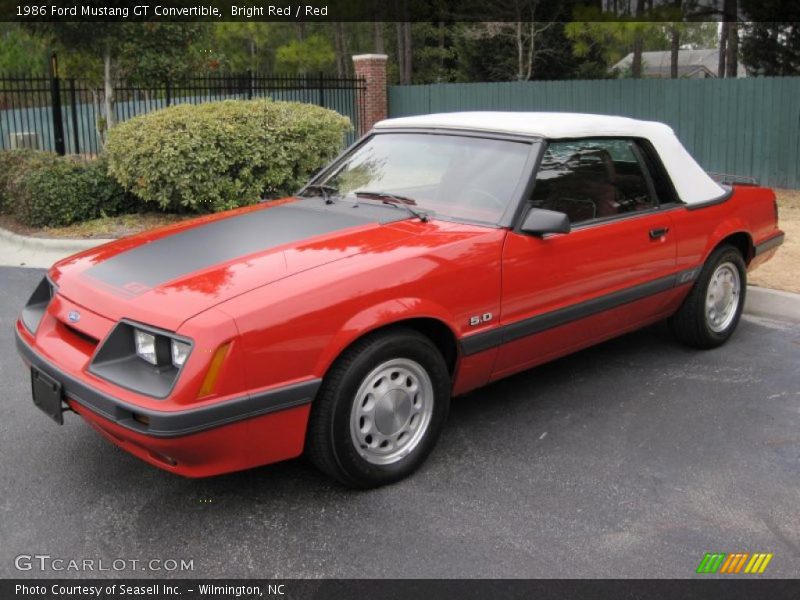 Front 3/4 View of 1986 Mustang GT Convertible
