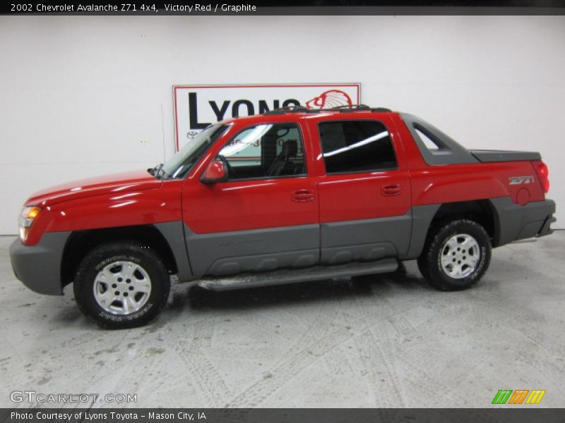 Victory Red / Graphite 2002 Chevrolet Avalanche Z71 4x4