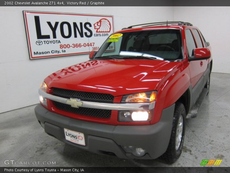 Victory Red / Graphite 2002 Chevrolet Avalanche Z71 4x4