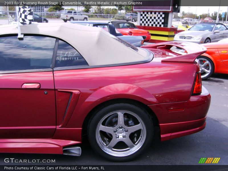 Redfire Metallic / Medium Graphite 2003 Ford Mustang Roush Stage 1 Convertible