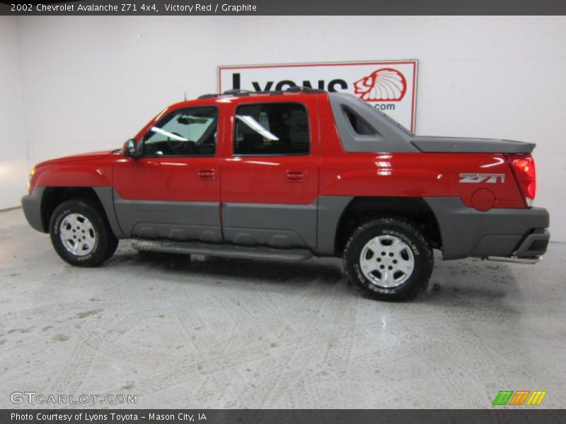 Victory Red / Graphite 2002 Chevrolet Avalanche Z71 4x4