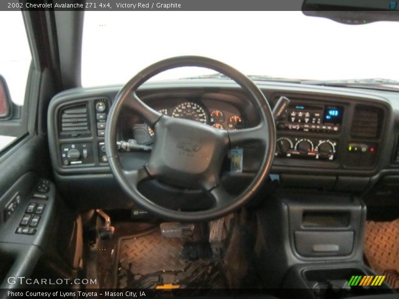 Victory Red / Graphite 2002 Chevrolet Avalanche Z71 4x4