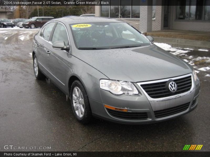Granite Green Metallic / Black 2006 Volkswagen Passat 2.0T Sedan