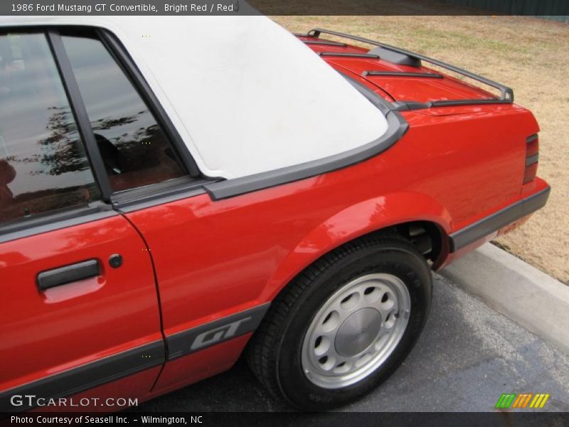 Bright Red / Red 1986 Ford Mustang GT Convertible