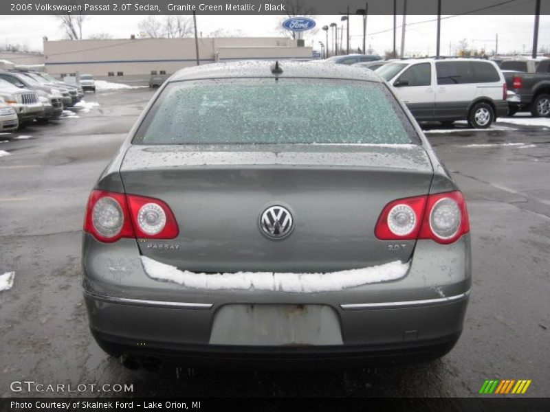 Granite Green Metallic / Black 2006 Volkswagen Passat 2.0T Sedan