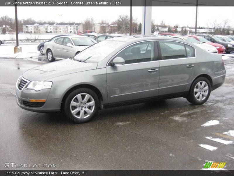 Granite Green Metallic / Black 2006 Volkswagen Passat 2.0T Sedan