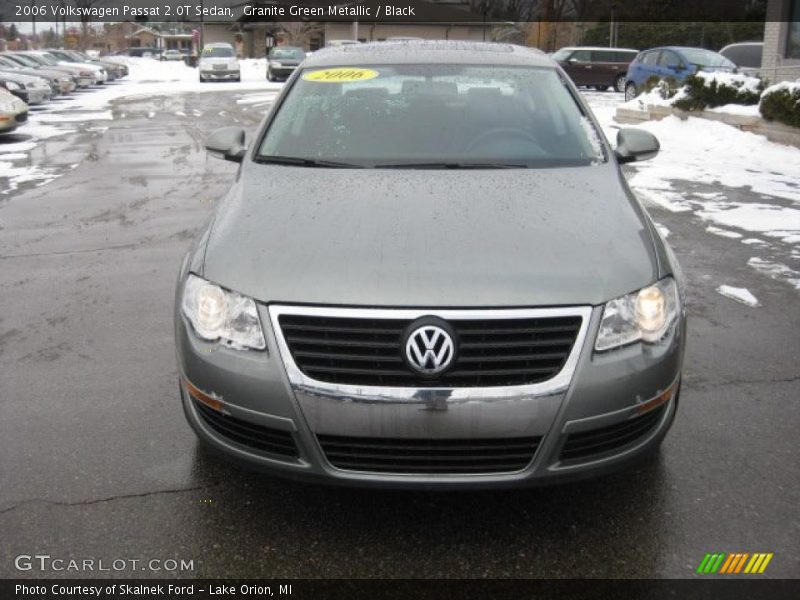Granite Green Metallic / Black 2006 Volkswagen Passat 2.0T Sedan