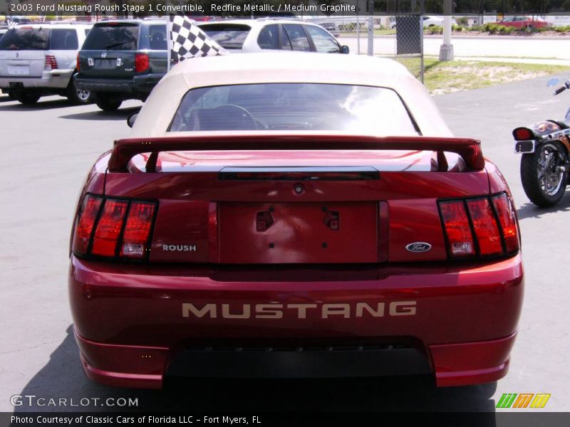 Redfire Metallic / Medium Graphite 2003 Ford Mustang Roush Stage 1 Convertible