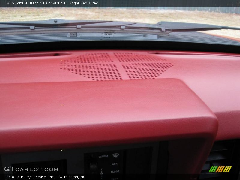 Bright Red / Red 1986 Ford Mustang GT Convertible
