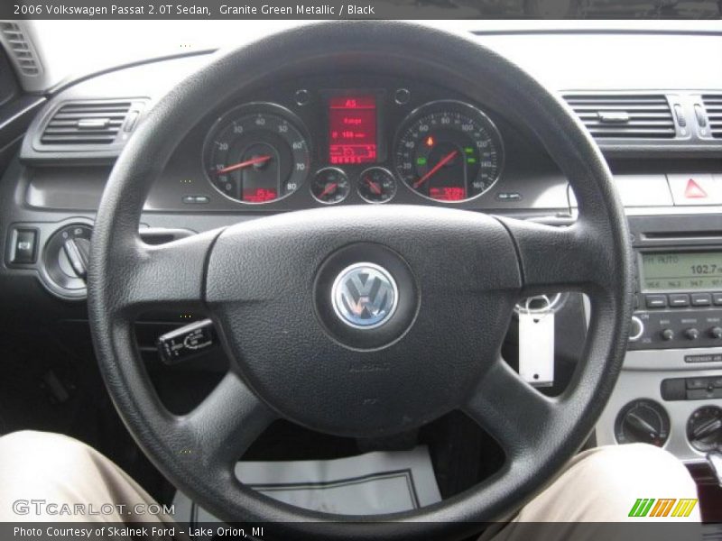 Granite Green Metallic / Black 2006 Volkswagen Passat 2.0T Sedan