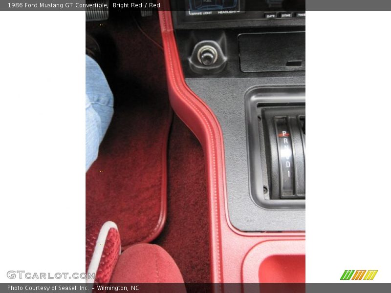 Bright Red / Red 1986 Ford Mustang GT Convertible