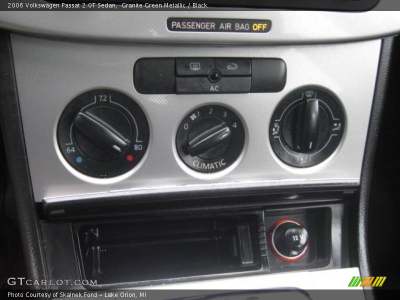 Granite Green Metallic / Black 2006 Volkswagen Passat 2.0T Sedan