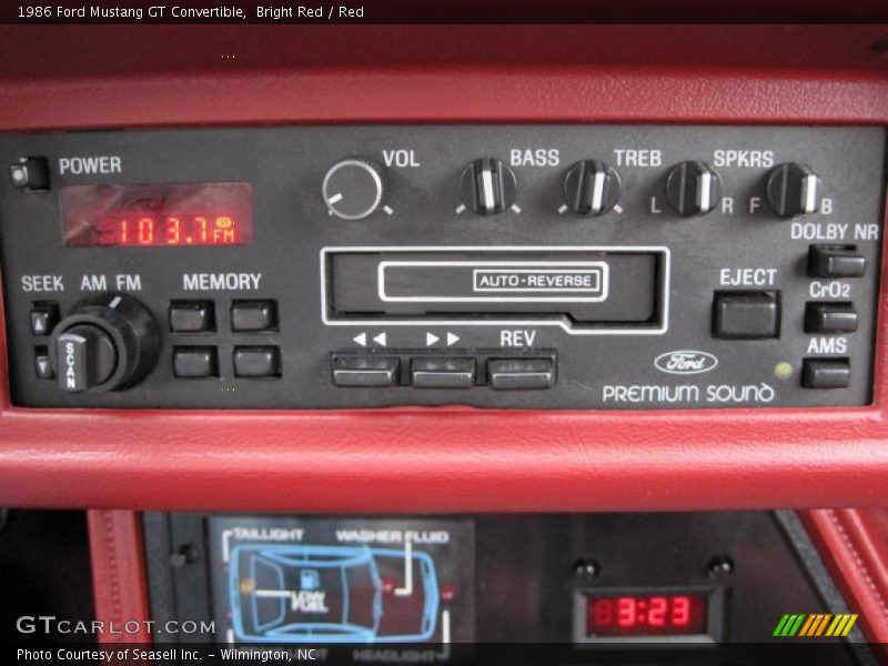 Controls of 1986 Mustang GT Convertible