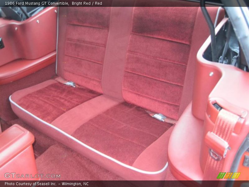  1986 Mustang GT Convertible Red Interior