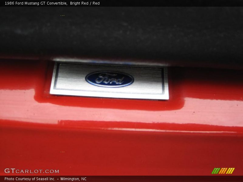Bright Red / Red 1986 Ford Mustang GT Convertible