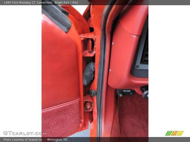 Bright Red / Red 1986 Ford Mustang GT Convertible