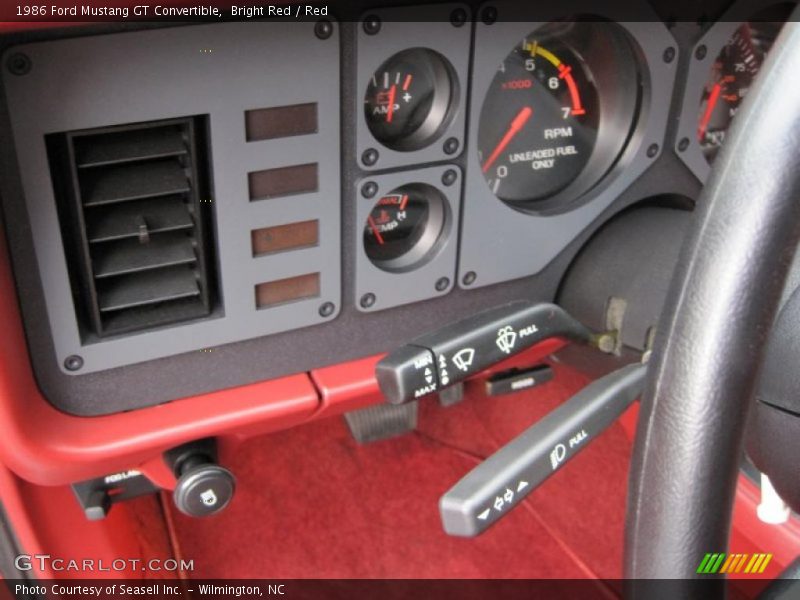 Controls of 1986 Mustang GT Convertible