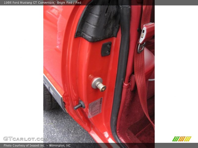Bright Red / Red 1986 Ford Mustang GT Convertible