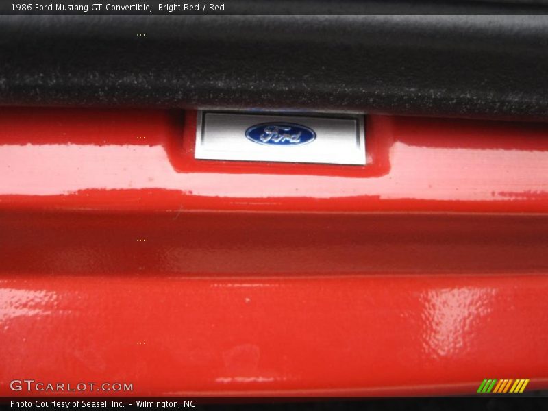 Bright Red / Red 1986 Ford Mustang GT Convertible