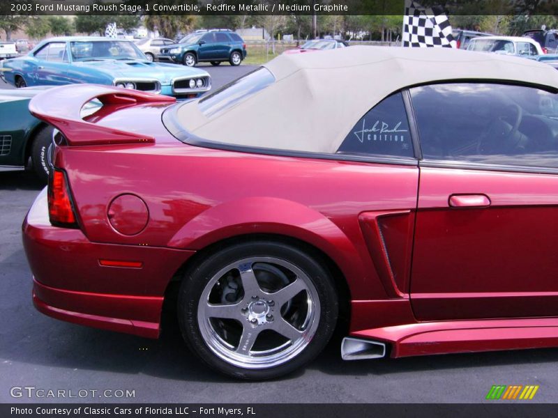 Redfire Metallic / Medium Graphite 2003 Ford Mustang Roush Stage 1 Convertible