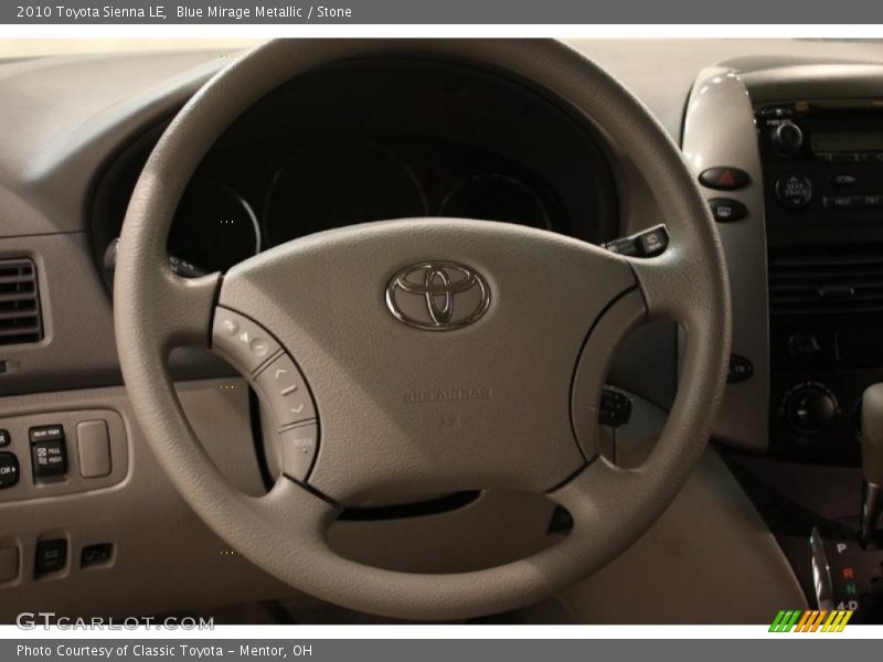 Blue Mirage Metallic / Stone 2010 Toyota Sienna LE