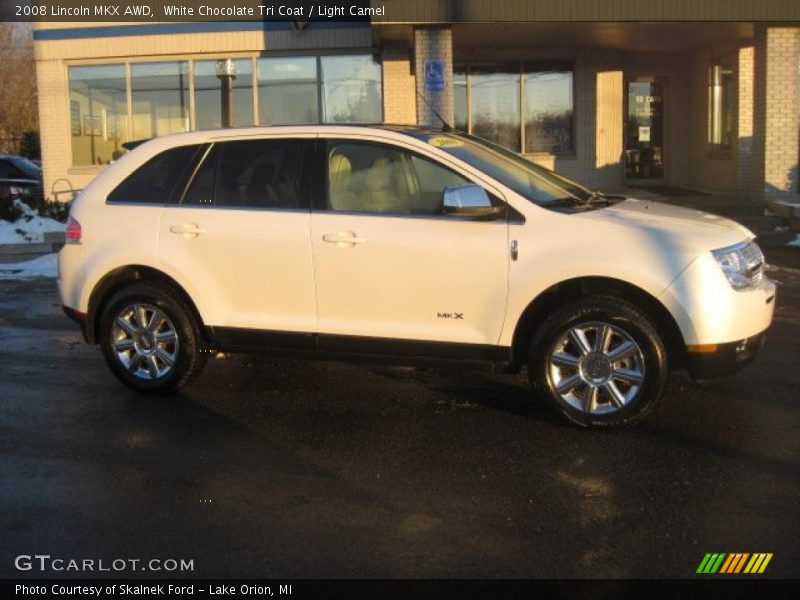 White Chocolate Tri Coat / Light Camel 2008 Lincoln MKX AWD
