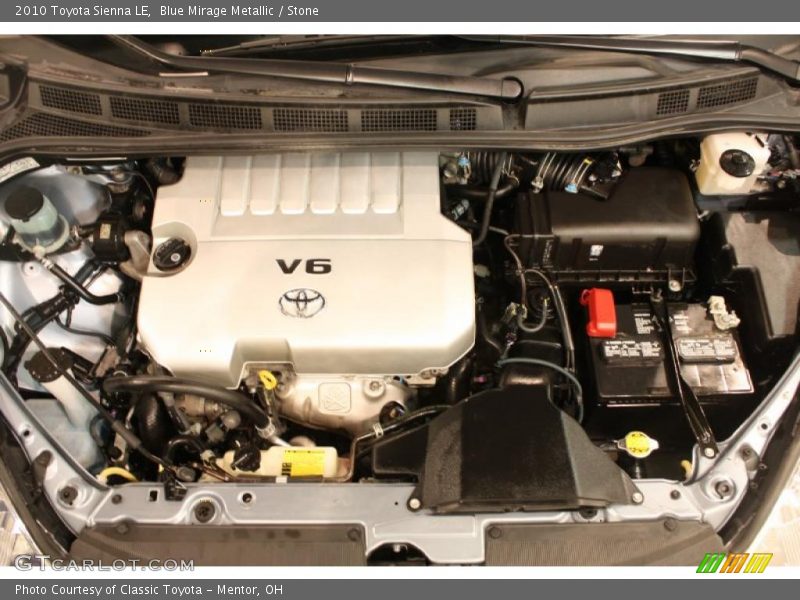 Blue Mirage Metallic / Stone 2010 Toyota Sienna LE