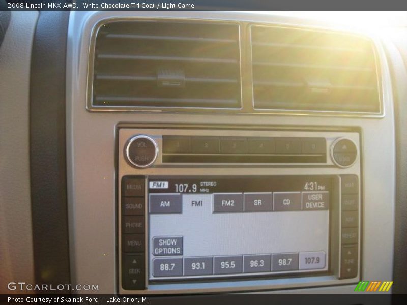 White Chocolate Tri Coat / Light Camel 2008 Lincoln MKX AWD