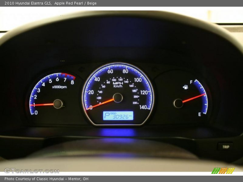 Apple Red Pearl / Beige 2010 Hyundai Elantra GLS
