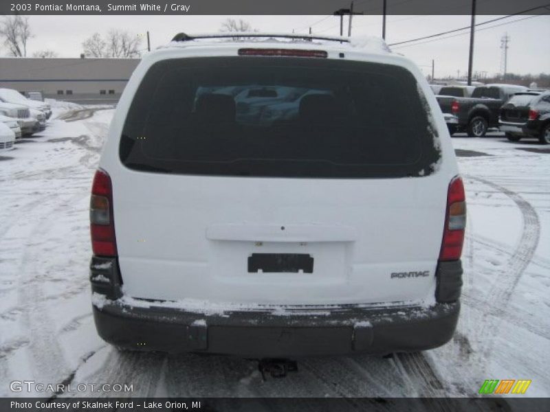Summit White / Gray 2003 Pontiac Montana