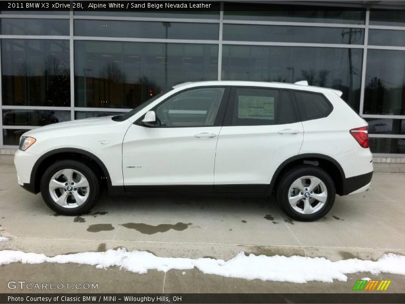  2011 X3 xDrive 28i Alpine White