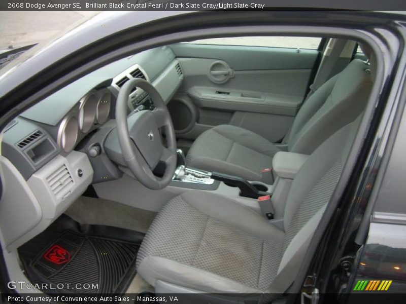 Brilliant Black Crystal Pearl / Dark Slate Gray/Light Slate Gray 2008 Dodge Avenger SE