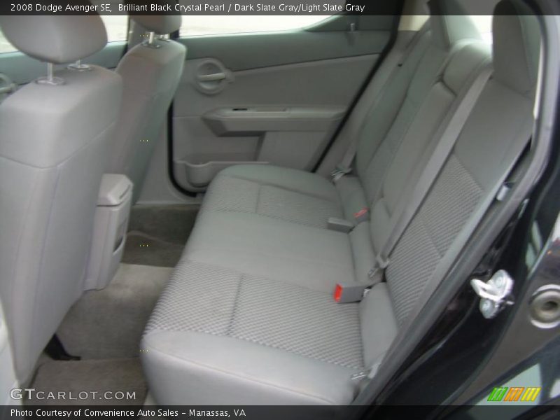 Brilliant Black Crystal Pearl / Dark Slate Gray/Light Slate Gray 2008 Dodge Avenger SE