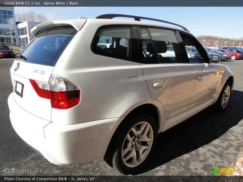 Alpine White / Black 2008 BMW X3 3.0si