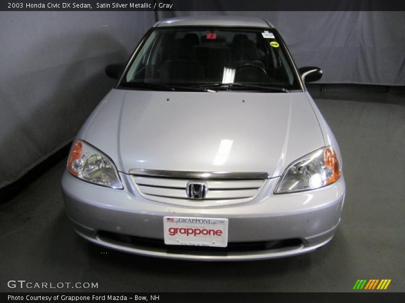 Satin Silver Metallic / Gray 2003 Honda Civic DX Sedan