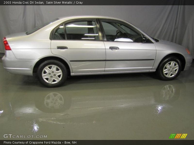 Satin Silver Metallic / Gray 2003 Honda Civic DX Sedan