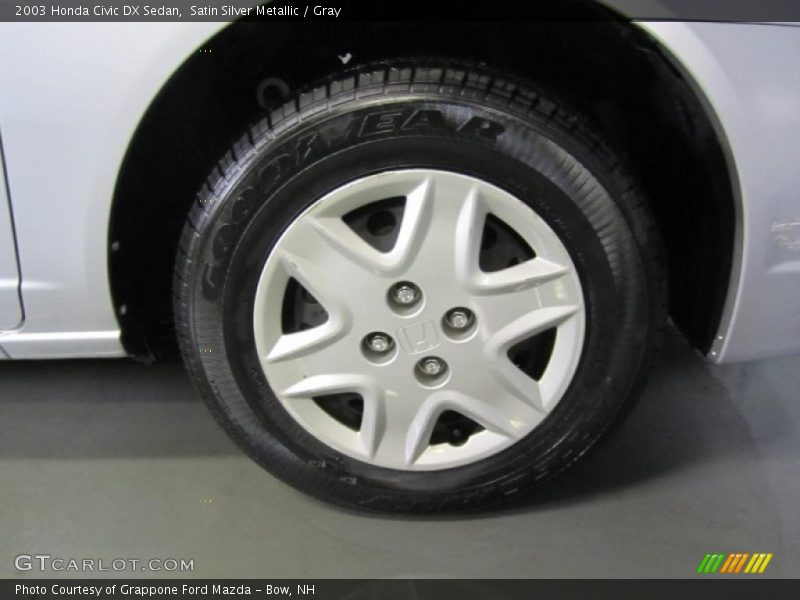 Satin Silver Metallic / Gray 2003 Honda Civic DX Sedan