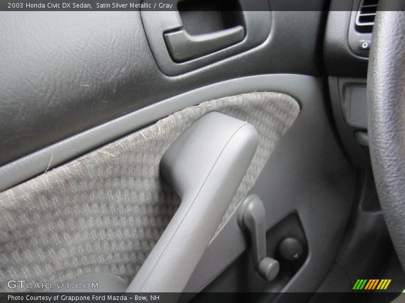 Satin Silver Metallic / Gray 2003 Honda Civic DX Sedan