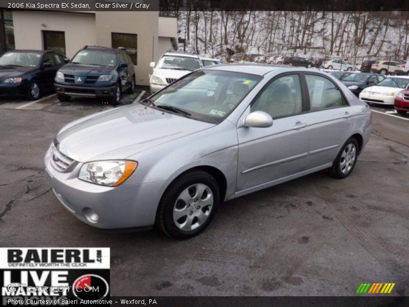 Clear Silver / Gray 2006 Kia Spectra EX Sedan