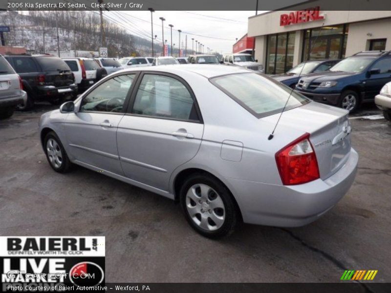 Clear Silver / Gray 2006 Kia Spectra EX Sedan