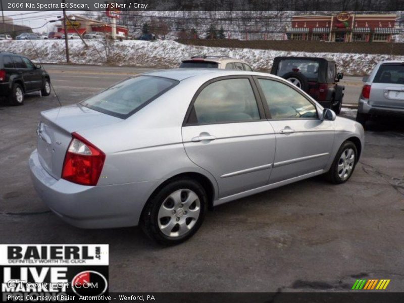 Clear Silver / Gray 2006 Kia Spectra EX Sedan